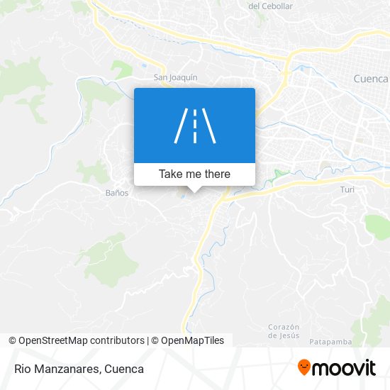Rio Manzanares map