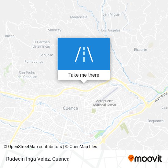Rudecin Inga Velez map