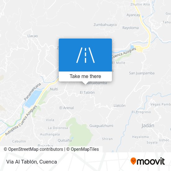 Vía Al Tablón map