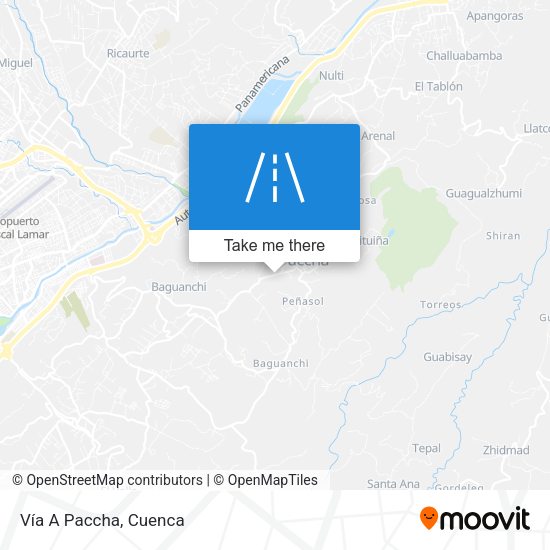 Vía A Paccha map