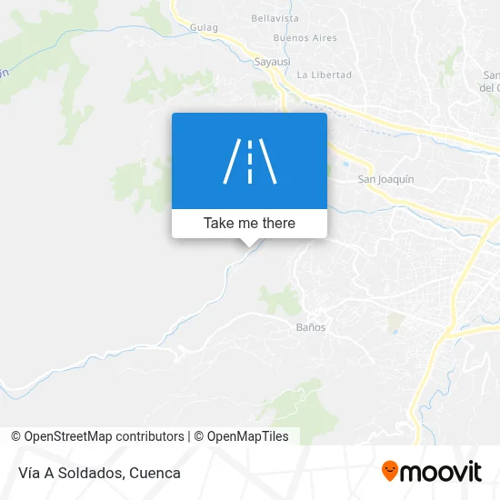Mapa de Vía A Soldados