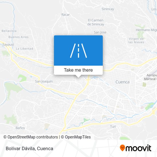 Bolívar Dávila map