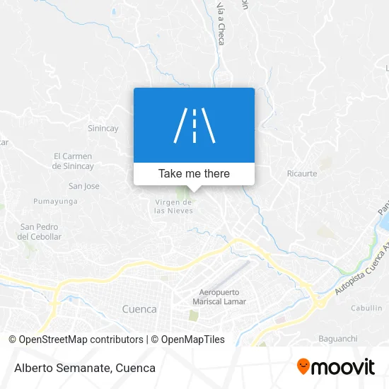 Alberto Semanate map