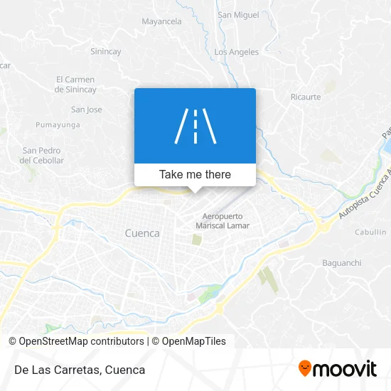 De Las Carretas map