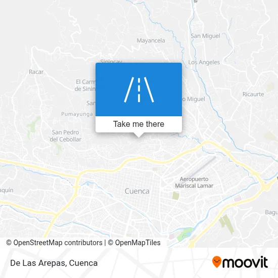 De Las Arepas map