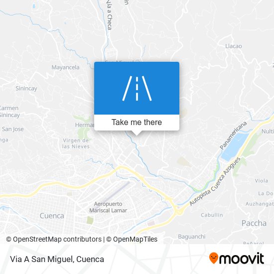 Via A San Miguel map