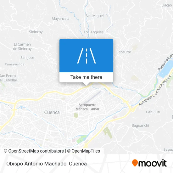Obispo Antonio Machado map