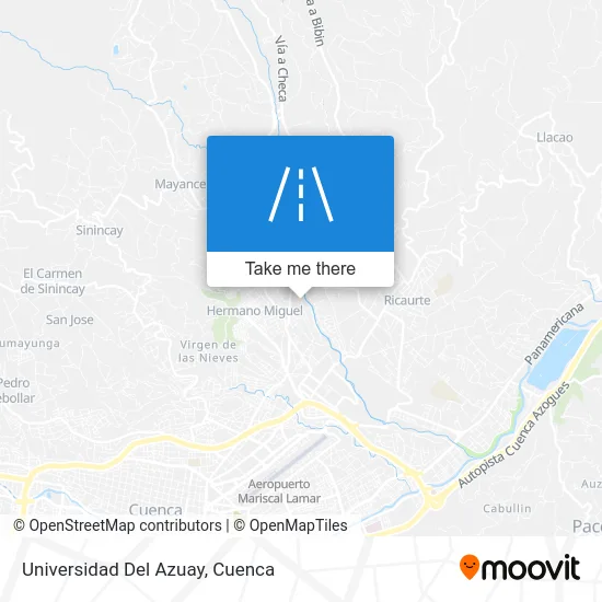 Universidad Del Azuay map