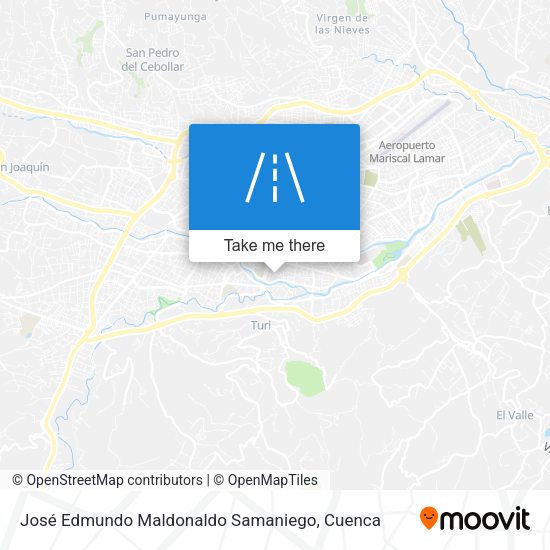 José Edmundo Maldonaldo Samaniego map