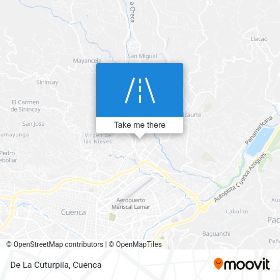 De La Cuturpila map