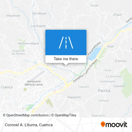 Coronel A. Lituma map