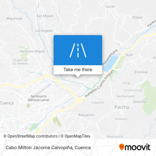 Mapa de Cabo Milton Jácome Calvopiña