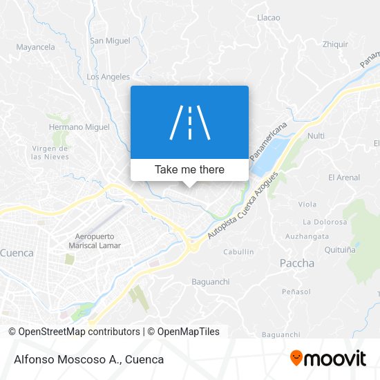 Alfonso Moscoso A. map