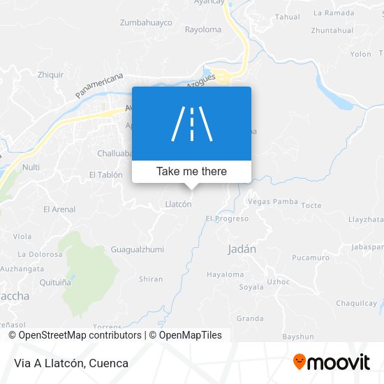 Via A Llatcón map