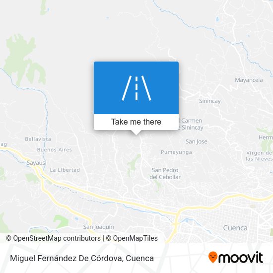 Miguel Fernández De Córdova map
