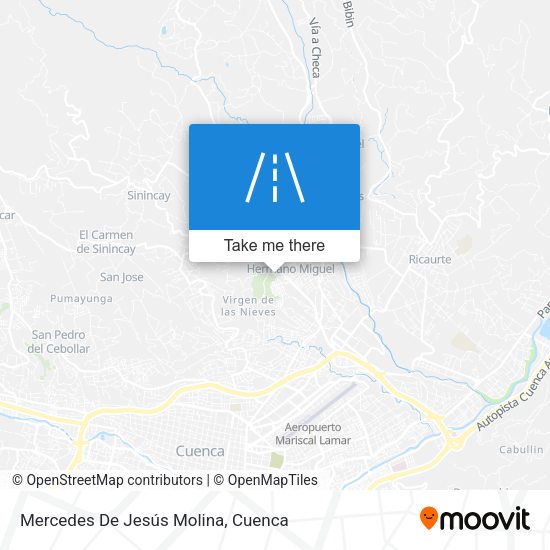 Mercedes De Jesús Molina map