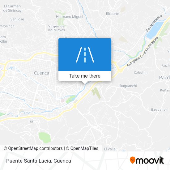 Puente Santa Lucía map
