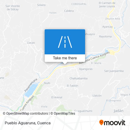 Pueblo Aguaruna map