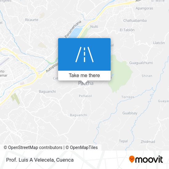 Prof. Luis A Velecela map