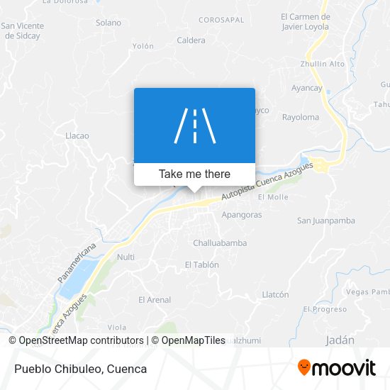 Pueblo Chibuleo map