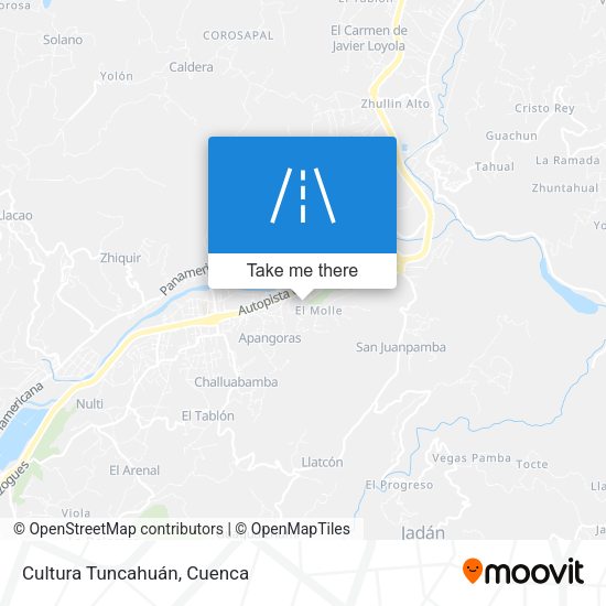 Cultura Tuncahuán map
