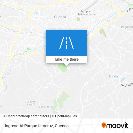 Ingreso Al Parque Ictocruz map