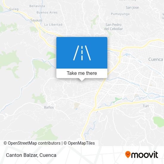 Canton Balzar map