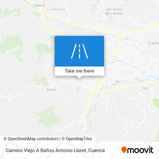 Mapa de Camino Viejo A Baños Antonio Lloret