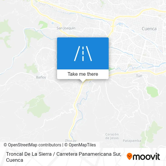 Mapa de Troncal De La Sierra / Carretera Panamericana Sur