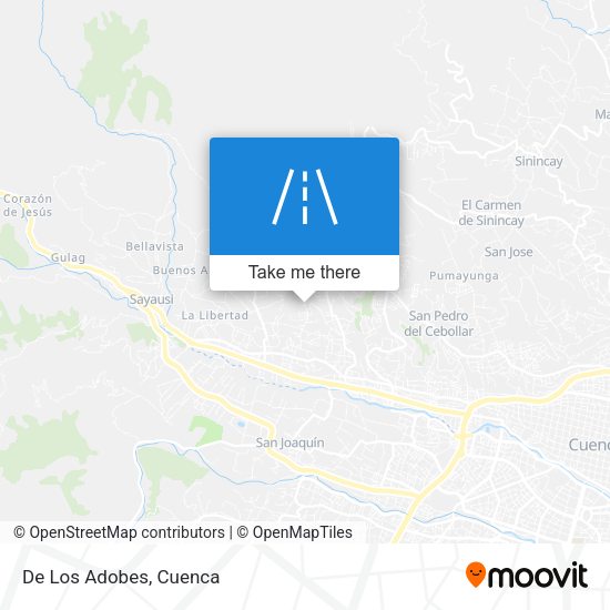 De Los Adobes map