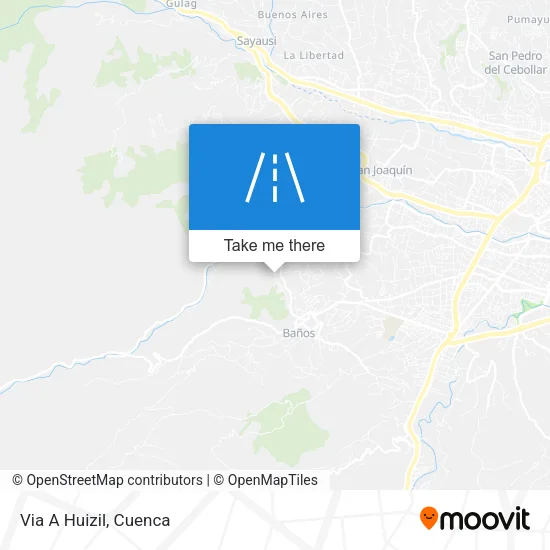 Mapa de Via A Huizil