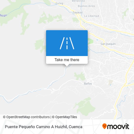 Mapa de Puente Pequeño Camino A Huizhil