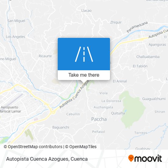 Autopista Cuenca Azogues map