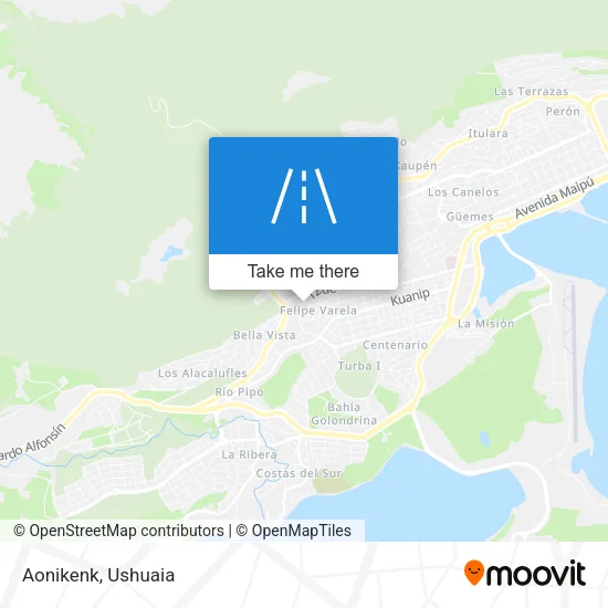 Aonikenk map