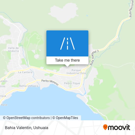 Mapa de Bahia Valentin