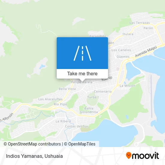 Indios Yamanas map