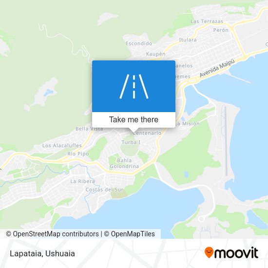 Mapa de Lapataia
