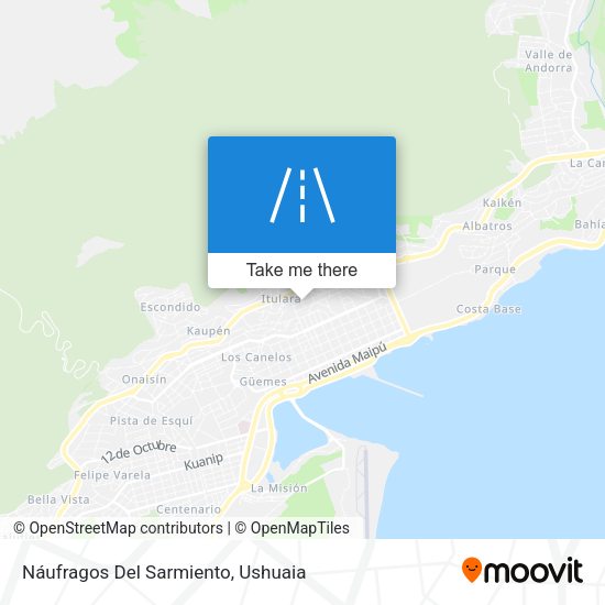 Náufragos Del Sarmiento map