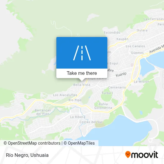 Río Negro map