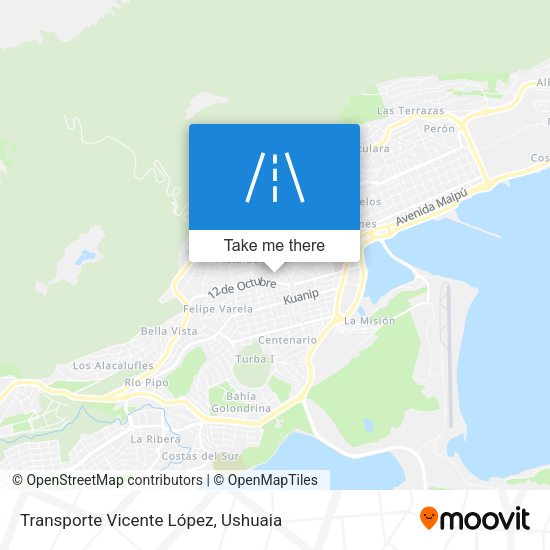 Mapa de Transporte Vicente López
