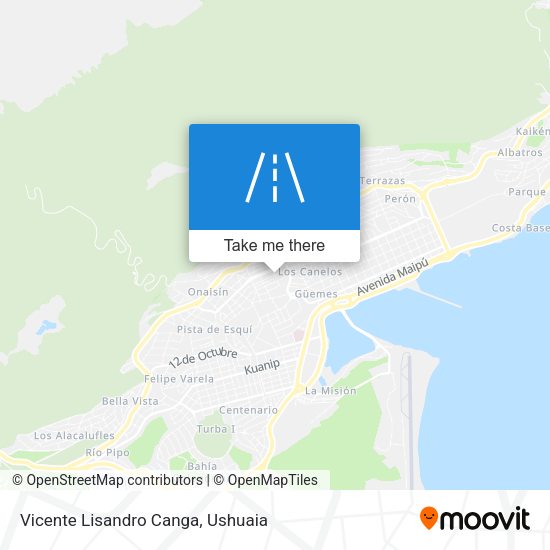 Mapa de Vicente Lisandro Canga