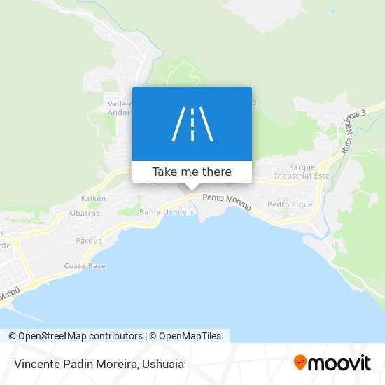 Vincente Padin Moreira map