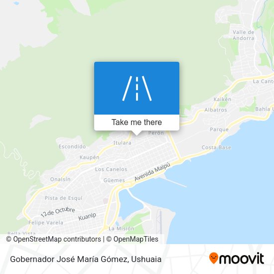 Mapa de Gobernador José María Gómez