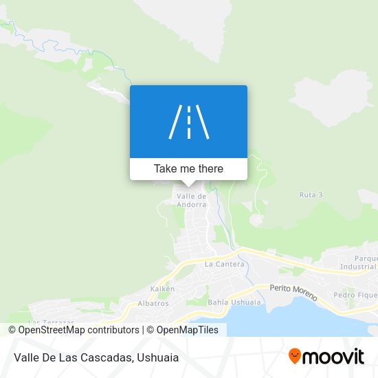 Mapa de Valle De Las Cascadas