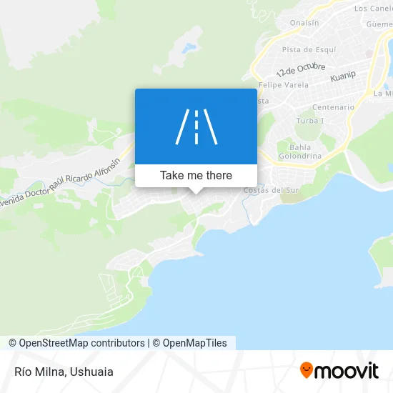 Río Milna map