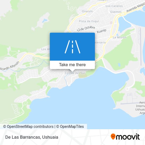 De Las Barrancas map