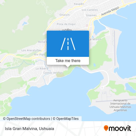 Mapa de Isla Gran Malvina