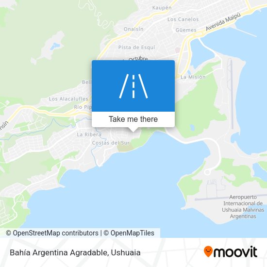 Mapa de Bahía Argentina Agradable