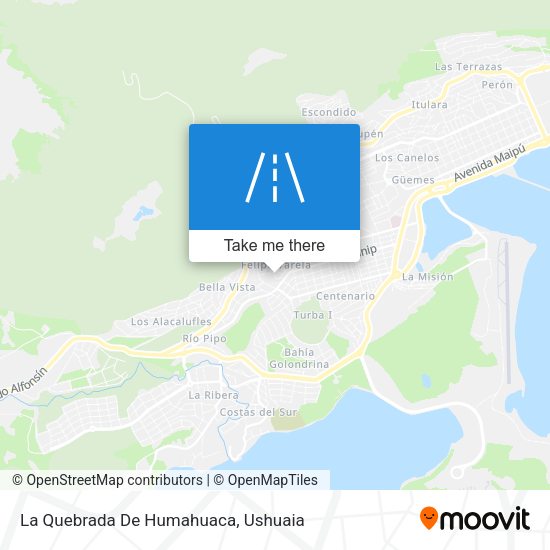 La Quebrada De Humahuaca map