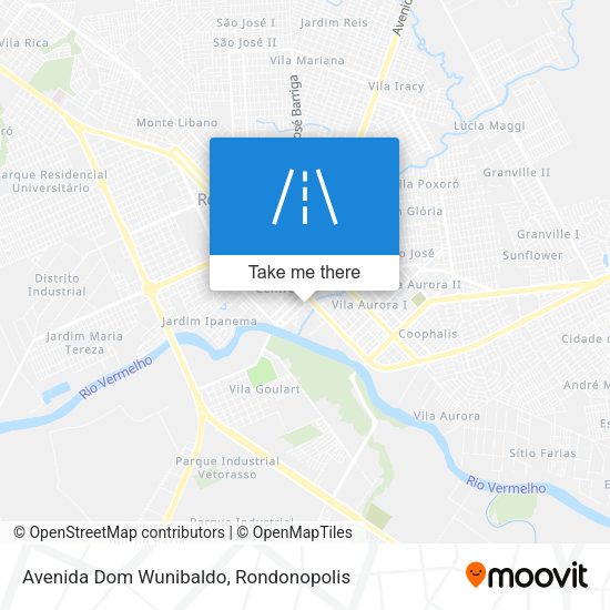 Avenida Dom Wunibaldo map